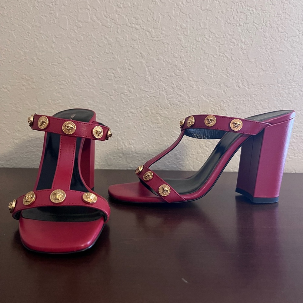 Authentic Red Versace Sandals
